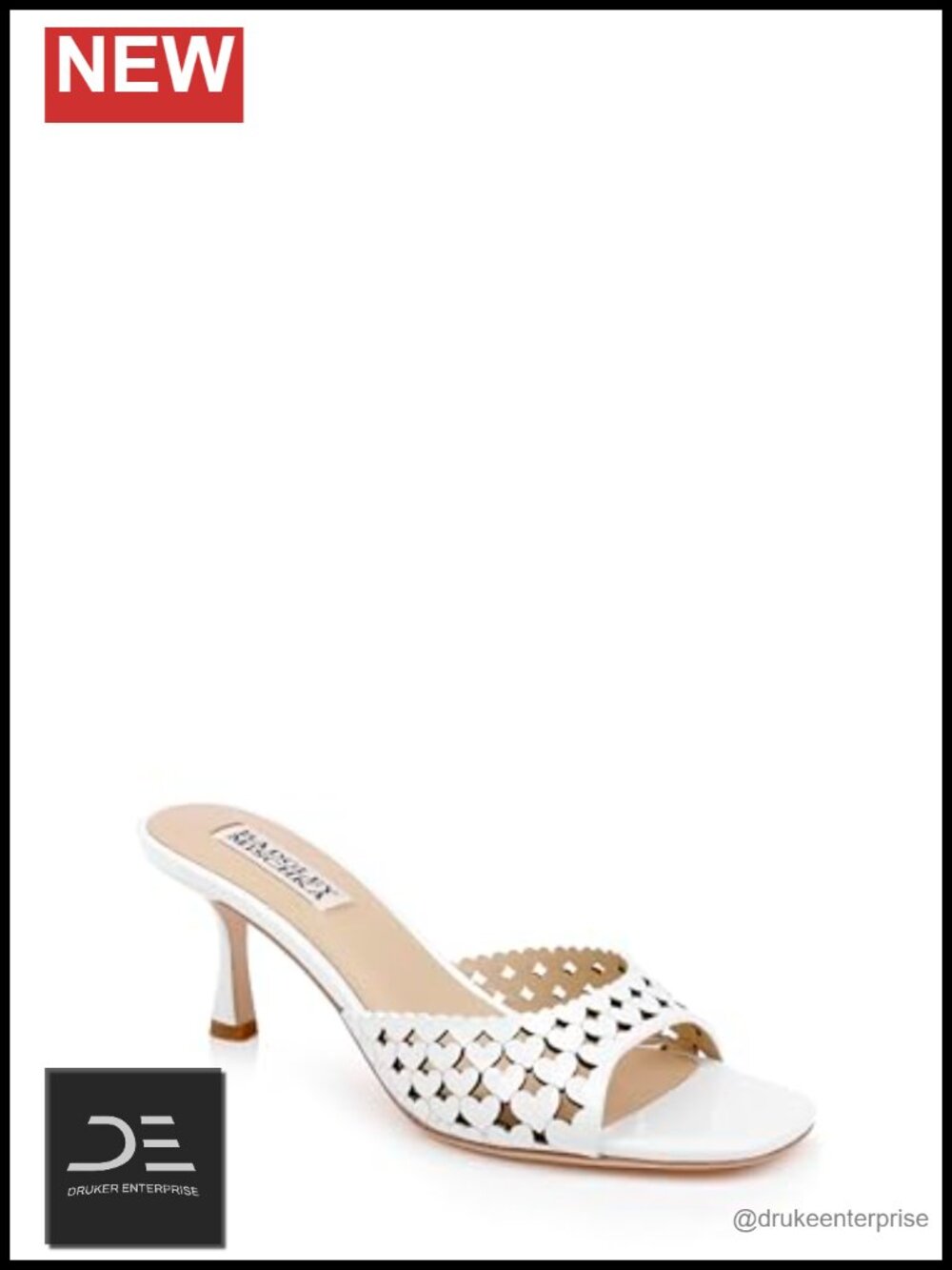 Badgley Mischka Stiletto Heel Sandals Leather Lining Formal Wedding